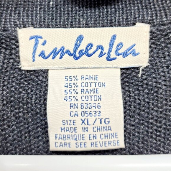 Timberlea Christmas Snowman Cardigan XL Black Sweater Ramie Colorful Embroidery - Picture 2 of 12